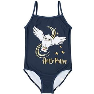 Harry Potter Swimsuits Meisjes Hogwarts Bourgondië of Navy Hedwig Swimwear 6-7 jaar