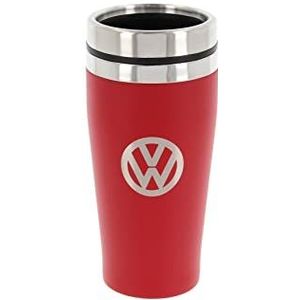 BRISA VW Collection Volkswagen Roestvrij staal Geïsoleerde Tuimelaar, dubbelwandig, 400ml – Rood