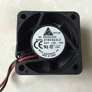 Original EFB0424LD DC24V 4CM 4020 2-wire chassis inverter cooling fan