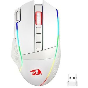 Redragon M991 Draadloze Gaming Muis, 19.000 DPI bedraad / Draadloze Gamer Muis met Snelle FireToch, 9 Macrotoetsen, 45 uur Duurzame Voeding en RGB voor PC/Mac/Laptop