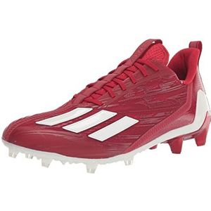 adidas Men's Adizero Football Shoe, Team Power Red/White/Team Power Red, 8