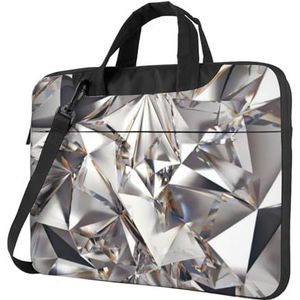 OPSREY Glitter Abstracte Diamant Kristal Patroon Gedrukt Laptop Tas Ultradunne Laptop Sleeve Draagbare Computer Beschermende Tas
