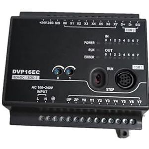 LMNCBVYA DVP16EC00T3 PLC Controller - NPN AC Power Supply, 4 Channels, 20K Input/Output, 80K Total Bandwidth, RS-232/RS485 Connectivity