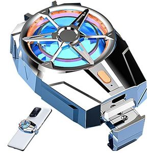 Telefoonkoeler voor gaming, Stille en draagbare koelventilator voor mobiele telefoons Oplaadbaar, Mobiele telefoonradiator voor 4,5-6 inch gaming voor mobiele telefoons, livestreaming Aokley