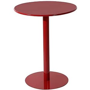 Prachtige ronde salontafel van 60x73 cm, kleine ronde tafel van ijzer, kleine eettafel voor huishoudelijk gebruik, melktheewinkel/café-onderhandelingstafel (Kleur: L)
