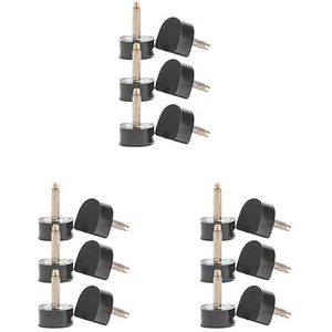 3 Set 3 Paar Hoge Hak Tips Schoenen Vervanging Tap Caps Schoenen Reparatie 8x8mm