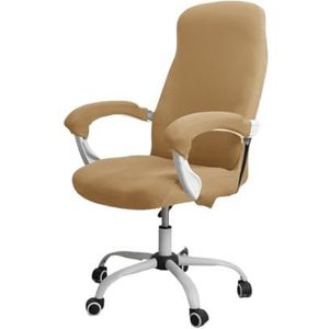 Rekbare roterende stoel hoes Moderne simplistische stijl Bureaustoelhoes Anti-stof Hoge rugleuning Bureaustoel hoes met armleuninghoezen Eetstoelhoezen(Color:B,Size:M)