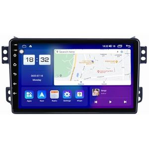 Android 14 Dubbel Din Autoradio Voor Opel Agila 2008-2014 Hoofdunit 9""IPS Touchscreen Multimediaspeler Ondersteuning Carplay Bluetooth GPS RDS(P18 8Core 6+128G)