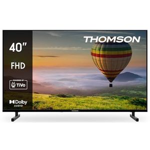 Thomson 40 Inch (101cm) FHD LED Smart TV, Wi-Fi, Spraakbesturing, HDR10, Dolby Audio, Triple Tuner (Kabel/Satelliet/Antenne), HDMI, USB, 1.5GB RAM, 8GB Flash – 40FT2S15