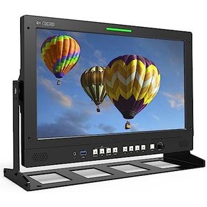 Cameramonitor, Q15 Broadcast Studio Monitor 12G-SDI HDR 3D-LUT 15.6 Inch 4K In Uit 12G-SFP Glasvezel Ingang Aansluiting(Gimbal Bracket)