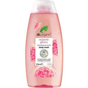 Dr Organic Guave Douchegel, Voor Mannen, Voor Vrouwen, Natuurlijk, Veganistisch, Dierproefvrij, Zonder Parabenen & SLS, Biologisch, 250ml