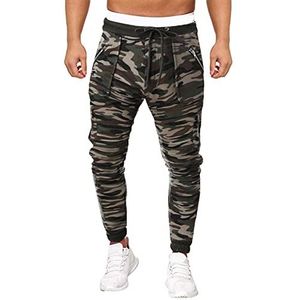 Trainingsbroek, joggingbroek, joggingbroek voor heren, sportieve pasvorm, casual stretch, chino-broek, tactische combat leger, cargobroek, trainingsbroek met ritszakken, warme broek met trekkoord,