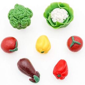 Odoria 1/12 Miniatuur 7 stuks Groenten Poppenhuis Accessoires