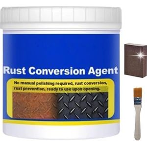 Niet-schurende metaalroestverwijderaar en -converter, roestomvormer en metaalprimer, roestverwijderaar - zware metaalroestverwijderaar, langdurige roestwerende coating (1kg)
