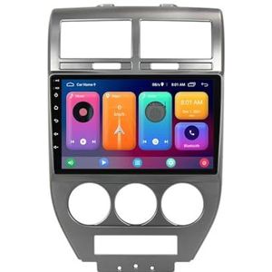 Android 14 2 Din Autoradio voor Dodge Caliber Jeep Compass 2007-2010 - Steun Carplay Android Auto DSP-9"" Touchscreen Auto Stereo Met Stuurwielbediening WIFI 4G Bluetooth Split-Screen(P3 WIFI 4-Core 2G