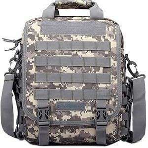 Tactische Camouflage Laptop Range Bag Gear Outdoor Sport Wandelen Draagtas Pouch, Acu Digitaal, Medium