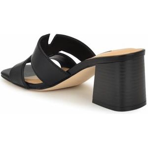 Nine West Griselda sandaal met hak voor dames, Zwart 001, 37.5 EU