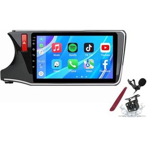 Android 14 Autoradio Sat Navi voor H-onda City LHD/RHD (2015-2018) 9 inch touchscreen multimediaspeler met draadloze Carplay GPS-navigatie FM RDS Bluetooth 5G-WiFi SWC DSP,M100s