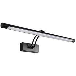 LED-fotolicht, Led Wandlamp Badkamer Licht 8W 12W AC90-265V Wandkandelaars Binnen Armatuur Waterdicht Vanity Light Zwart Zilver Voor Volledige Verlichting (Color : 5500-7000K, Size : BLACK_55CM)