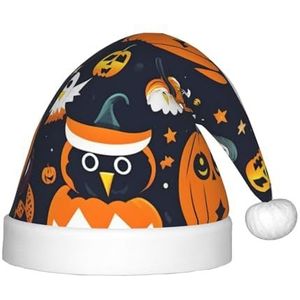 SSIMOO Halloween Uil Spook Pompoen Heerlijke Kinderen Pluche Kerstmuts - Vakantie Decoratieve Hoed Voor Feesten, Feestelijk Plezier En Meer