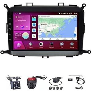Android Double Din Car Stereo 9 Inch Touchscreen Autoradio Autotoebehoren Multimedia Stuurwielbediening met Navigatie Plug And Play Voor KIA Carens 2012-2017(M600S 4G+WIFI 6G+128G)