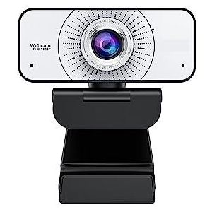 Webcam, Webcam Full HD 1080P Webcam Handmatige scherpstelling Met microfoon USB-stekker for pc Computer for conferenties, live streaming Laptopcamera