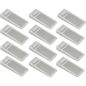 Deurstopwiggen, Deurstopper wig, vloergemonteerde rubberen premium deurwig(Grigio)