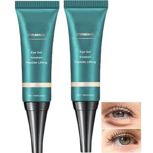 Awaken Peptide Lifting Ooggel, Peptide Depuffing Eye Gel, Oogreparatiecrème, oogcrème tegen donkere kringen en zwellingen, oogrimpelcrème, anti-aging oogverstevigingsgel (2 stuks)