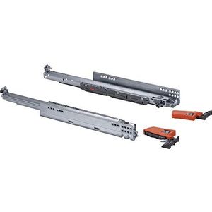 Gedotec volledig uittrekbare ladegeleiders 700 mm met Blumotion demping | Blum Movento 766H7000B | Draagvermogen: 60 kg | Houten ladegeleiders met soft-closing | 1 paar ladegeleiders incl. koppelingen