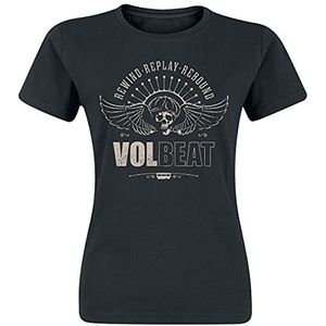 Volbeat Skullwing - Rewind, Replay, Rebound T-shirt zwart M 100% katoen Band merch, Bands