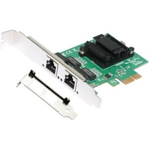 2-poorts PCIE Card Netwerkkaart RJ45 Game Netwerkkaart Bedraad