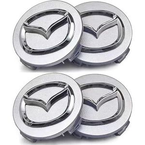 4 stuks autowieldoppen voor Mazda 3 2009-2013 57mm autowieldoppen wieldoppen vervangende stickers voor wieldoppen