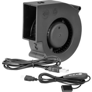 Voor SXDOOL 5V USB 9733 Grote luchtvolume turbine uitlaatblazer houtkachel barbecue huishoudelijke 9,7 cm ventilator