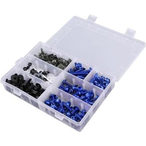 Gereedschapsset Compleet Kuip Bouten Carrosserie Kit Carrosserie Schroeven Motorcycle Kuipdelen Voor YZF R6 R1 R3 R25 FZ07 FZ09(Blu)