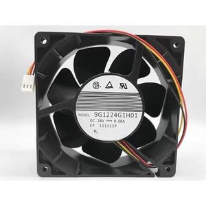 LSGDCTI 12CM SanAce120 12038 9G1224G1H0124V 0.50A 3-Wire Frequency Converter Fan - 24V Quiet Operation