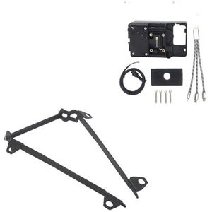 Navigatiebeugelbord GPS Voor Ducati Voor Multistrada V4 S V4S 2021 Motorfiets Mobiele Telefoon Gps Mount Navigatie Beugel Usb En Draadloos Opladen Stand Navigatie beugel(12mm USB Stand)