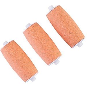 Own Harmony Navulrollers voor elektrische eeltverwijderaar CR900, voetverzorging voor gezonde voeten, pedicurevijlgereedschap, set van 3 navullingen, gemiddeld grove vervangende rollers (perzikkleurig)