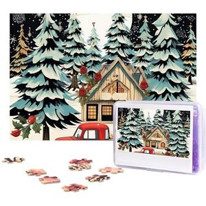 300 stukjes puzzel voor volwassenen gepersonaliseerde foto puzzel boerderij kerst aangepaste houten puzzel voor familie, verjaardag, bruiloft, spel nachten geschenken, 38 x 25,9 cm