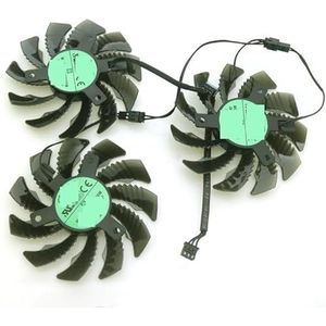 T128010SM PLD08010S12H 12V 0.20A 75mm Fan 40 * 40 * 40mm For Gigabyte GTX 970 GV-N970WF3-4GD Graphics Card Cooling(T128010SM-1Pair)