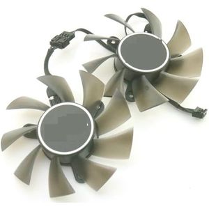 2 stuks GA82S2U 75mm DC12V 0.45A 4Pin voor PALIT voor GeForce RTX3050 Dual Graphics Card Koelventilator(GA82S2U-Fan)
