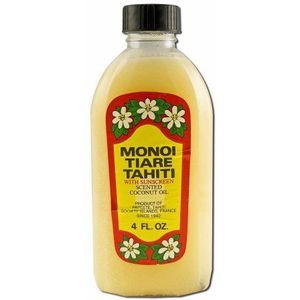 Monoi Tiare Tahiti, Kokosolie, tiare (Gardenia) met zonnebescherming, 120 ml geur