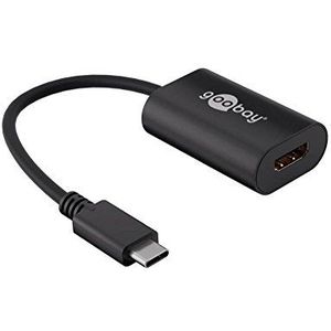 Unbekannt Adapter USB-C-stekker naar HDMI-aansluiting, 4K 60Hz, zwart, 0,2m
