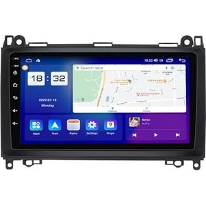 Android 14 Dubbel Din Autoradio Voor Mercedes Benz B200 Hoofdunit 9""IPS Touchscreen Multimediaspeler Ondersteuning Carplay Bluetooth GPS RDS(T2 8Core 8+128G)