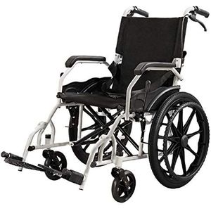 Rolstoel, lichtgewicht opvouwbare rolstoel rijden, multifunctionele versterking rolstoel gehandicapten trolley oude man draagbare draagbare reisrolstoel, draagbaar