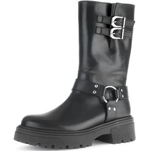 Gabor Bikerboots voor dames, dameslaarzen, beste pasvorm, zwart 27, 38 EU