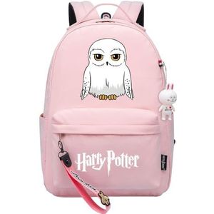 MMZ Tiener waterdichte uil rugzak Mode Harry Potter roze schooltas Hogwarts Gift （#1）