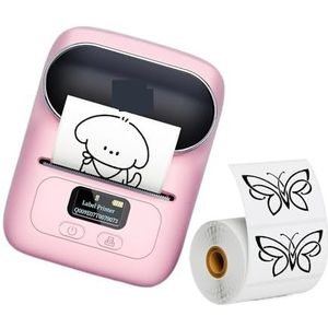 M110 Thermische draadloze labelprinter Draagbare Bluetooth-sticker Miniprinter Barcodelabelmaker(Pink)