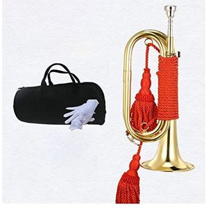 Trompet Hoorn Bes Bugel Trompet Trompet Instrument Hoorn Koperen Stride Koperen Instrument Bugel (Color : 04)