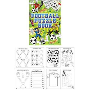 HENBRANDT 10 Mini Voetbal Puzzel Activiteit Boeken A6 - Meisje of Jongens Party Bag Fillers