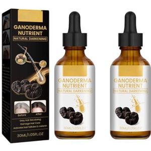 Anti-grijs haar essentie, mannen en vrouwen grijs haar reparatie zwart haar essentie, organische Ganoderma lucidum voedingsessentie om grijs haar en zwarte haarfollikel zorg essentie om te keren,
